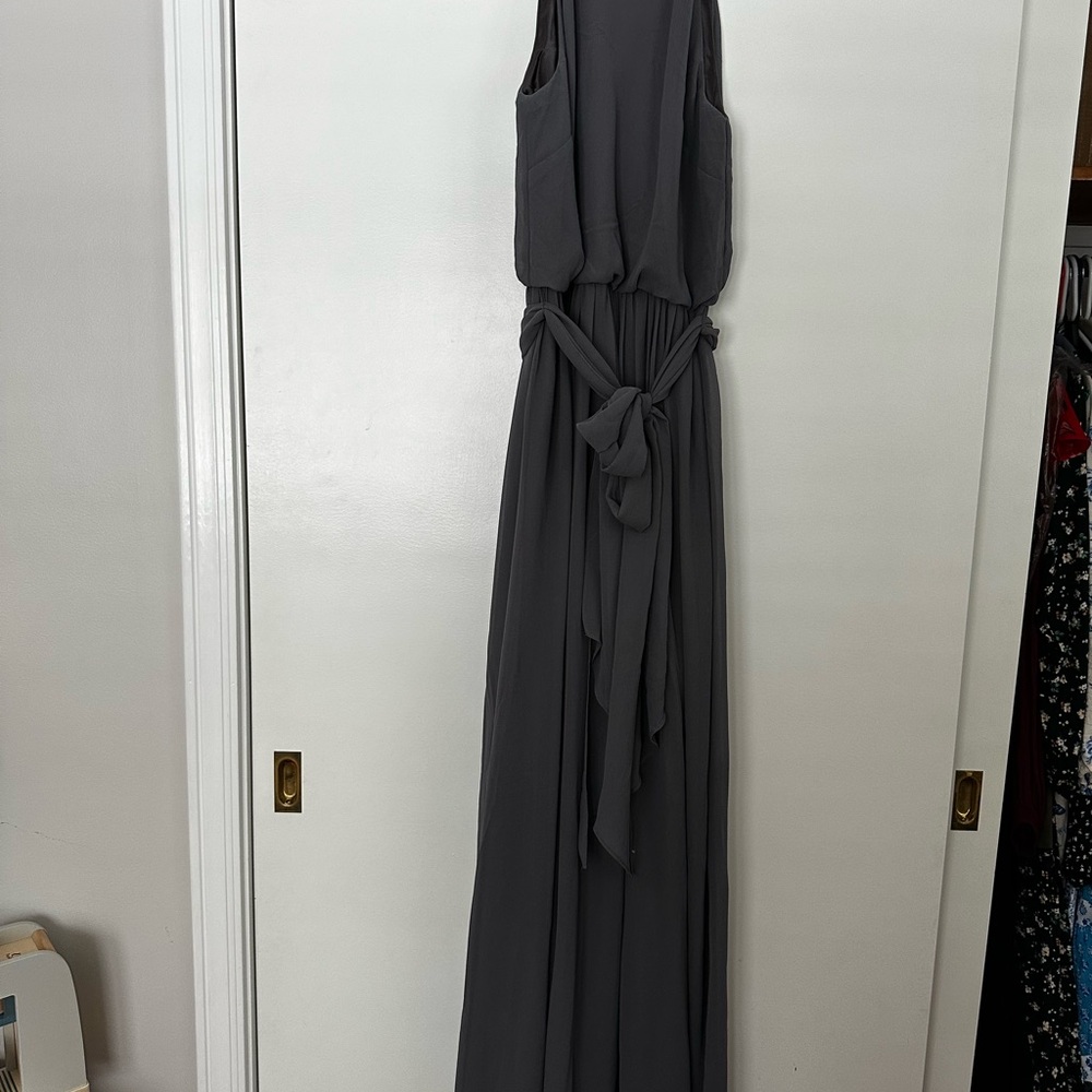 Donna Morgan Gray Gown from BHLDN